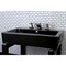 Kingston Brass NS4467BX 8" Widespread Bathroom Faucet, Black Stainless Steel/ Chrome NS4467BX - alternate 4